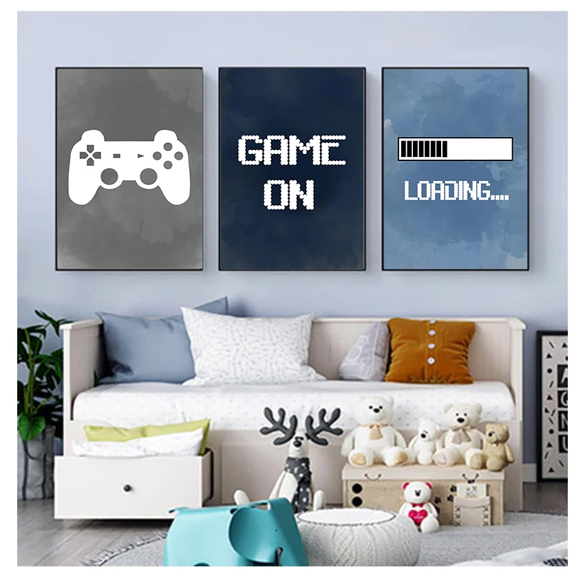 Gaming Accessories Boys - Çocuk Odası Duvar Dekoru, Oyun Partisi