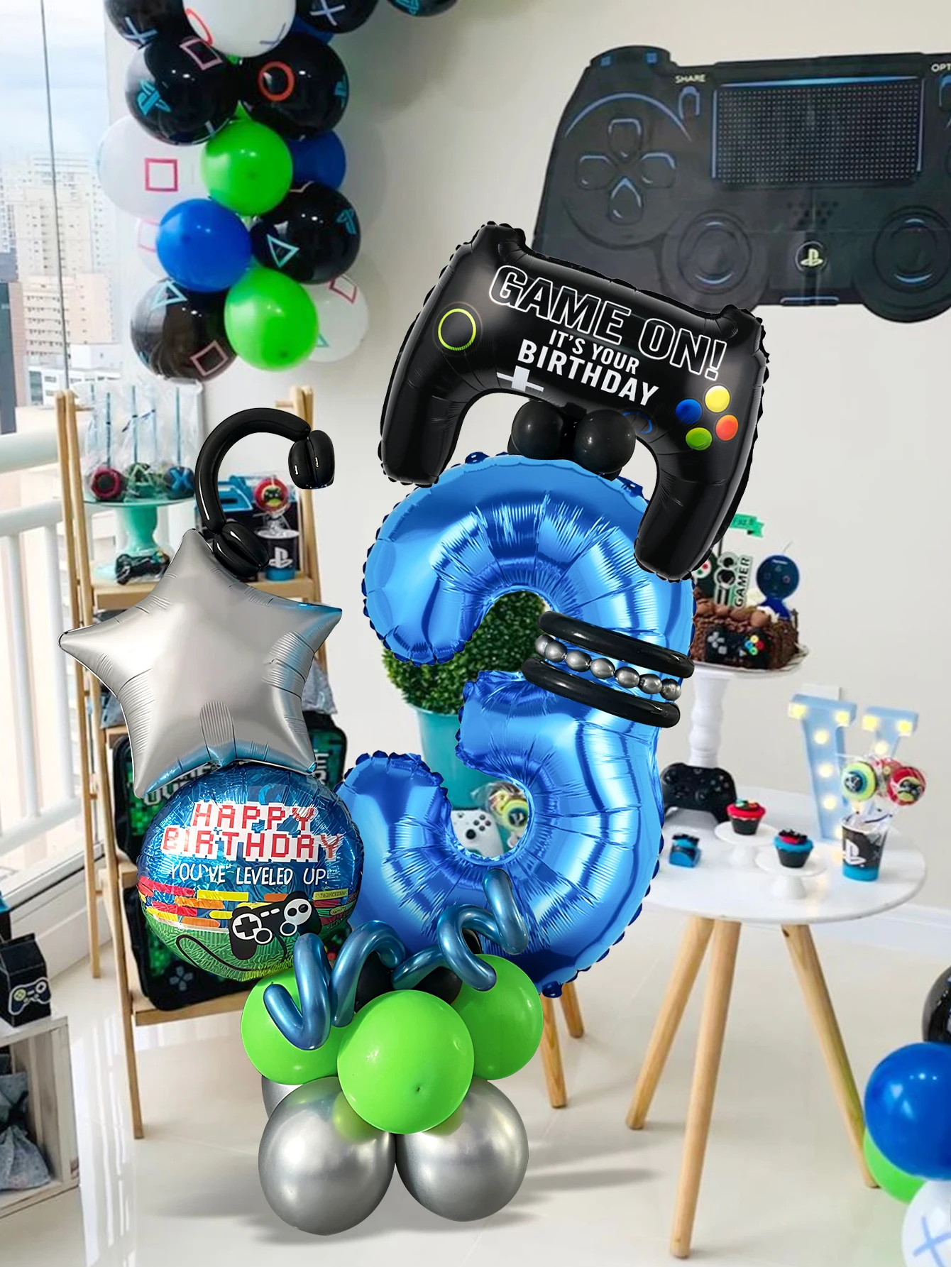 32 Parça Oyun Temalı Doğum Gün - Gaming Accessories Boys incelemesi ve fiyatı