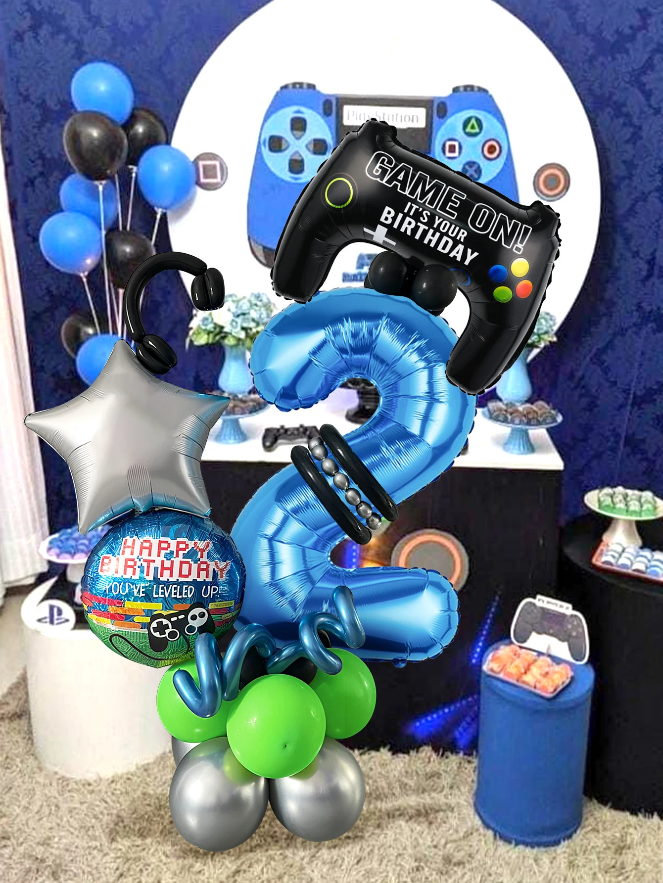 32 Parça Oyun Temalı Doğum Gün - Gaming Accessories Boys incelemesi ve fiyatı